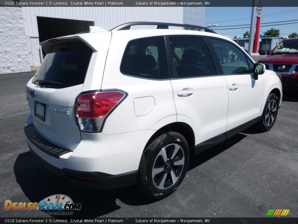 2018 Subaru Forester 2.5i Limited Crystal White Pearl / Platinum Photo #8