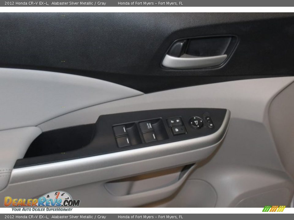 2012 Honda CR-V EX-L Alabaster Silver Metallic / Gray Photo #9