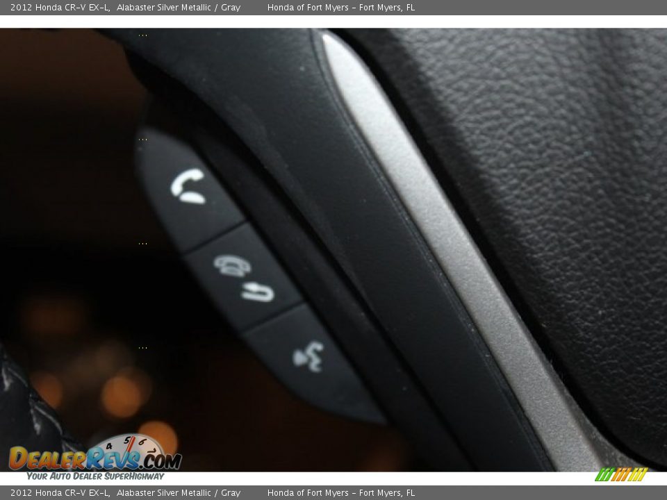 2012 Honda CR-V EX-L Alabaster Silver Metallic / Gray Photo #15