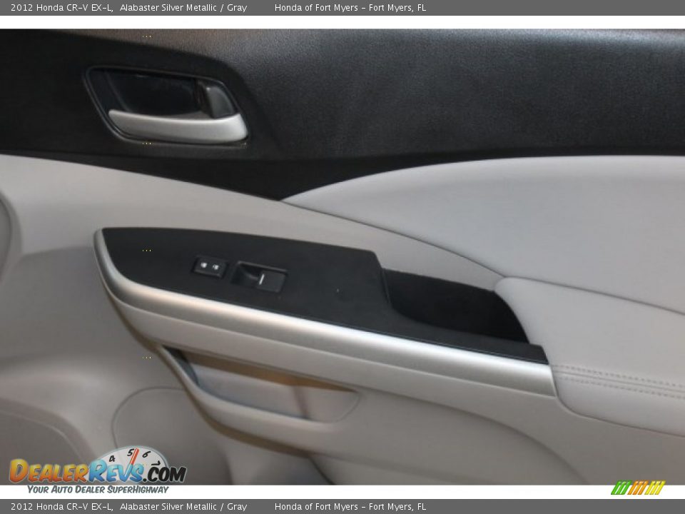 2012 Honda CR-V EX-L Alabaster Silver Metallic / Gray Photo #28