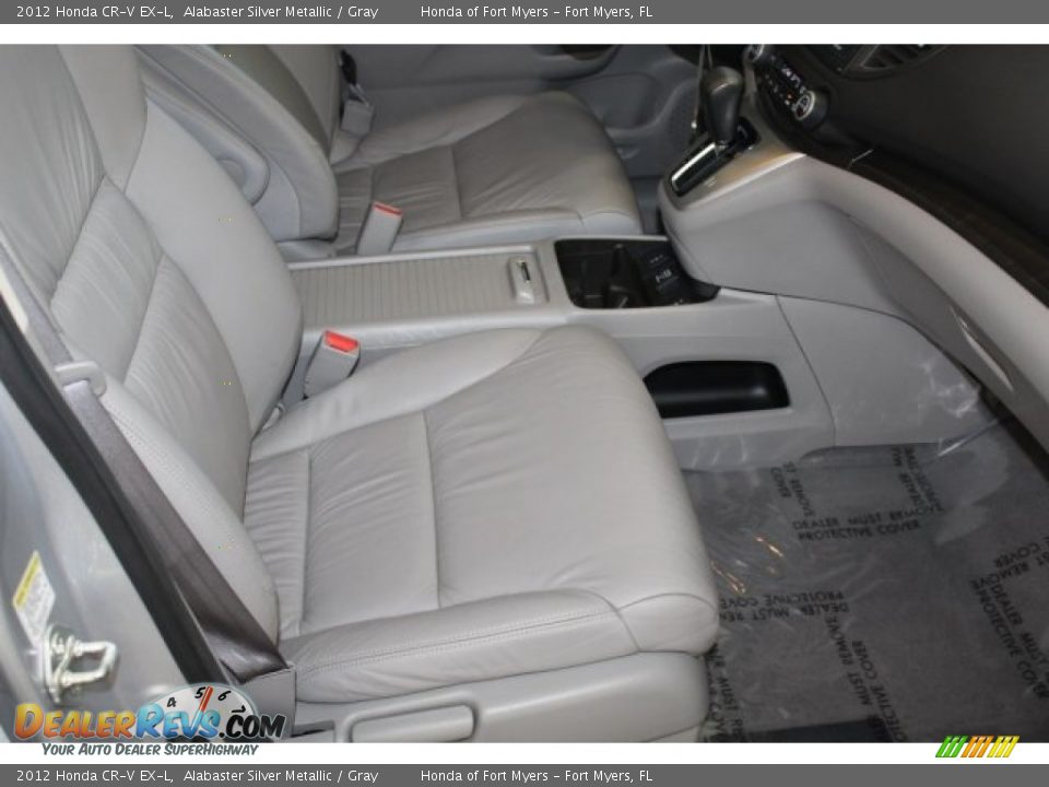 2012 Honda CR-V EX-L Alabaster Silver Metallic / Gray Photo #29