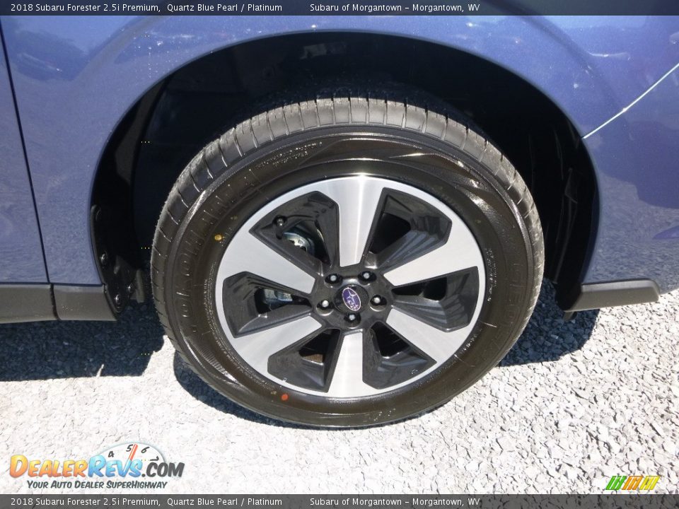 2018 Subaru Forester 2.5i Premium Quartz Blue Pearl / Platinum Photo #2