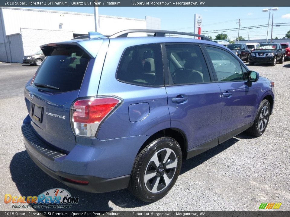 2018 Subaru Forester 2.5i Premium Quartz Blue Pearl / Platinum Photo #4