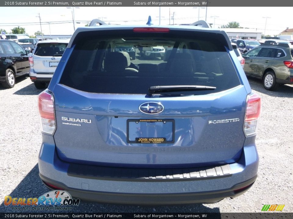 2018 Subaru Forester 2.5i Premium Quartz Blue Pearl / Platinum Photo #5