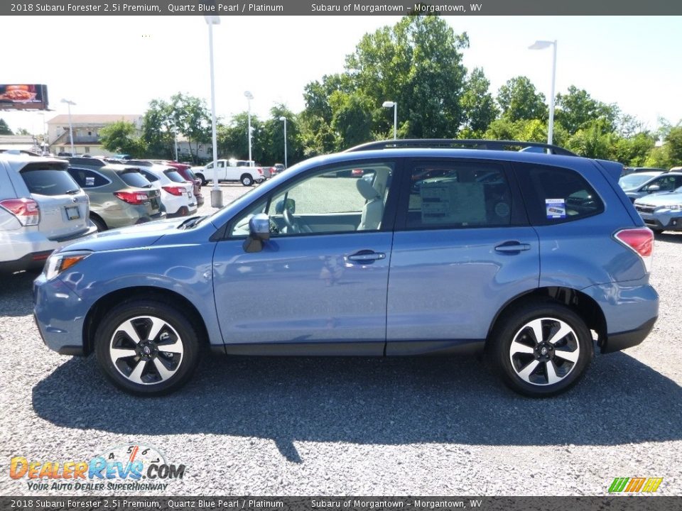 2018 Subaru Forester 2.5i Premium Quartz Blue Pearl / Platinum Photo #7