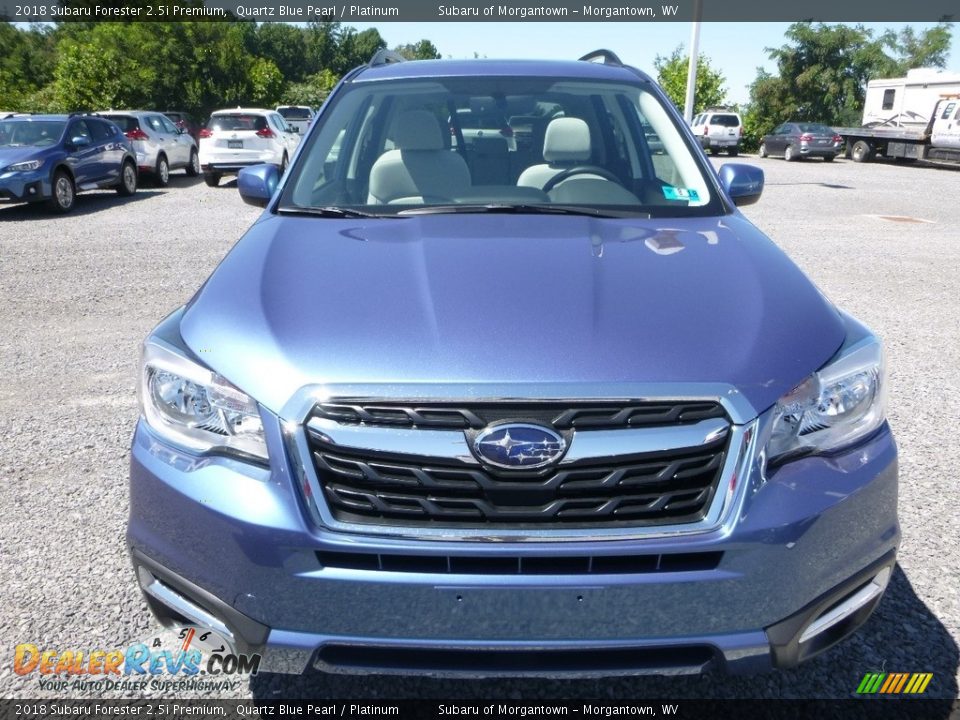 2018 Subaru Forester 2.5i Premium Quartz Blue Pearl / Platinum Photo #9