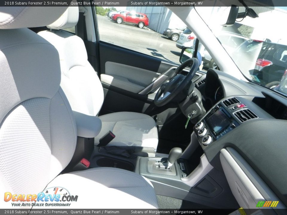 2018 Subaru Forester 2.5i Premium Quartz Blue Pearl / Platinum Photo #11