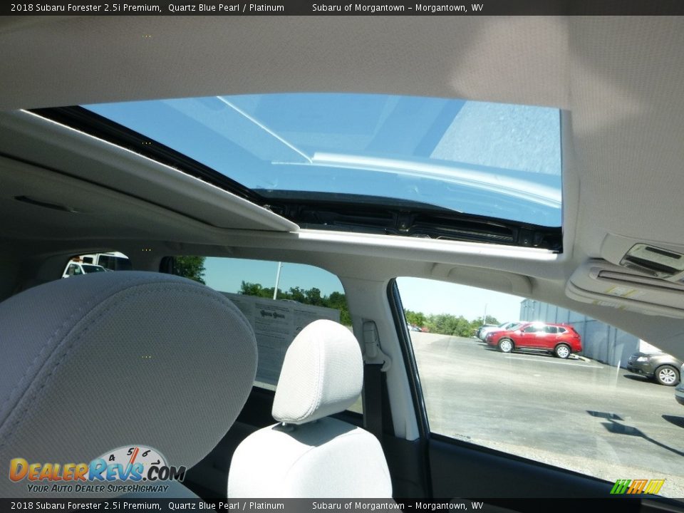 2018 Subaru Forester 2.5i Premium Quartz Blue Pearl / Platinum Photo #12