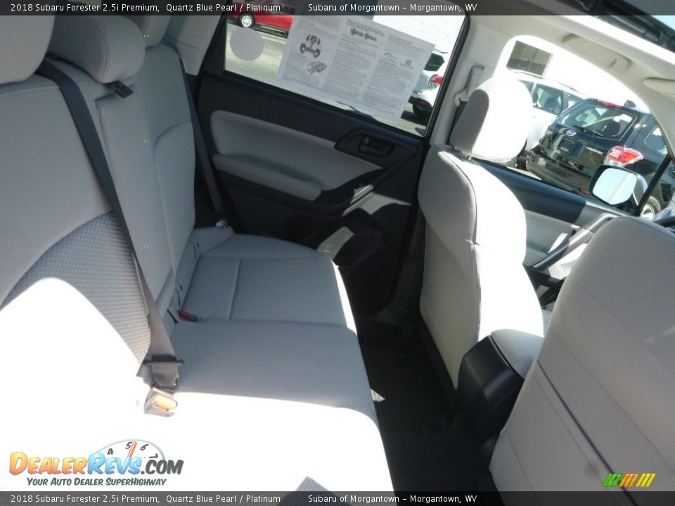 2018 Subaru Forester 2.5i Premium Quartz Blue Pearl / Platinum Photo #13