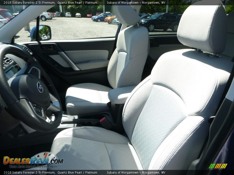 2018 Subaru Forester 2.5i Premium Quartz Blue Pearl / Platinum Photo #15