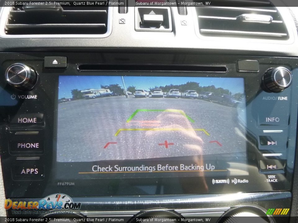 2018 Subaru Forester 2.5i Premium Quartz Blue Pearl / Platinum Photo #18