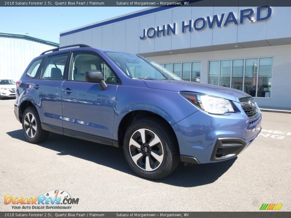 2018 Subaru Forester 2.5i Quartz Blue Pearl / Platinum Photo #1