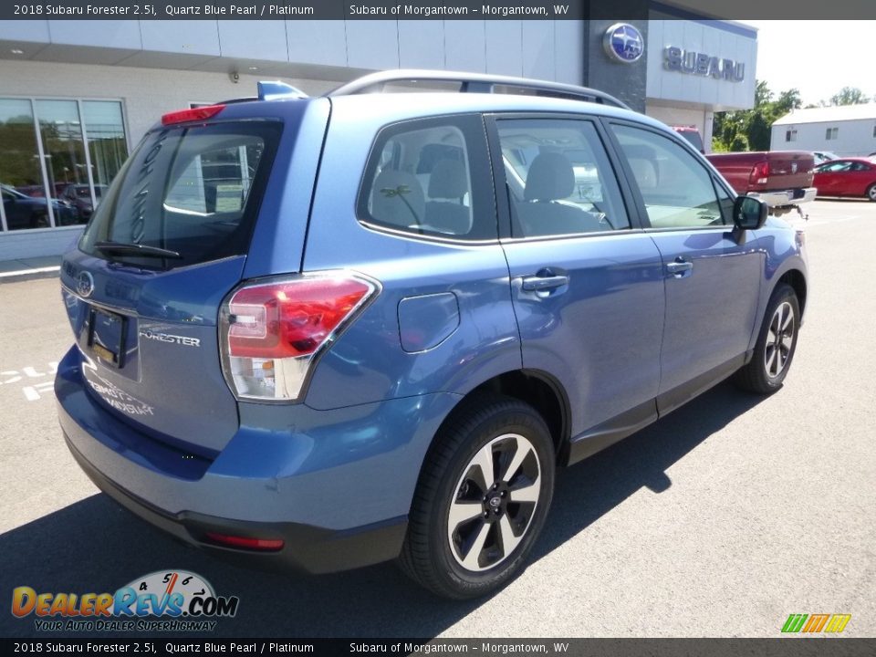 2018 Subaru Forester 2.5i Quartz Blue Pearl / Platinum Photo #4
