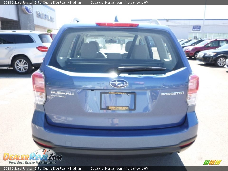 2018 Subaru Forester 2.5i Quartz Blue Pearl / Platinum Photo #5