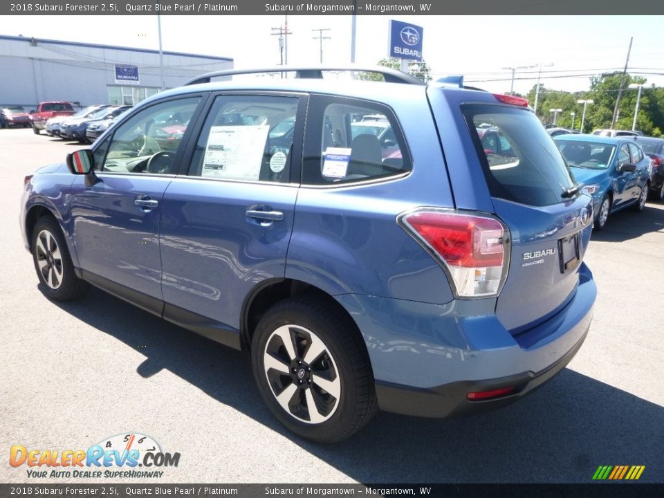 2018 Subaru Forester 2.5i Quartz Blue Pearl / Platinum Photo #6