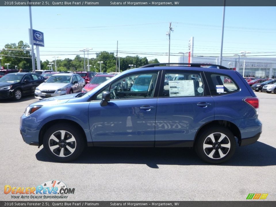 2018 Subaru Forester 2.5i Quartz Blue Pearl / Platinum Photo #7