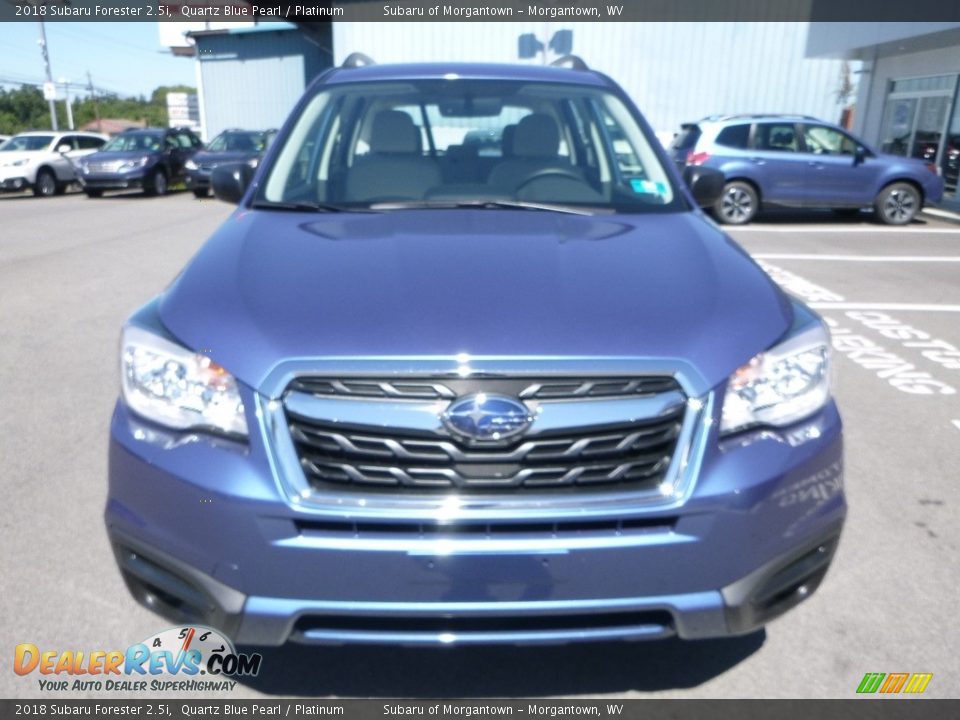 2018 Subaru Forester 2.5i Quartz Blue Pearl / Platinum Photo #9