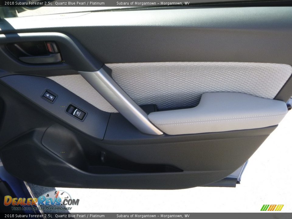 2018 Subaru Forester 2.5i Quartz Blue Pearl / Platinum Photo #10