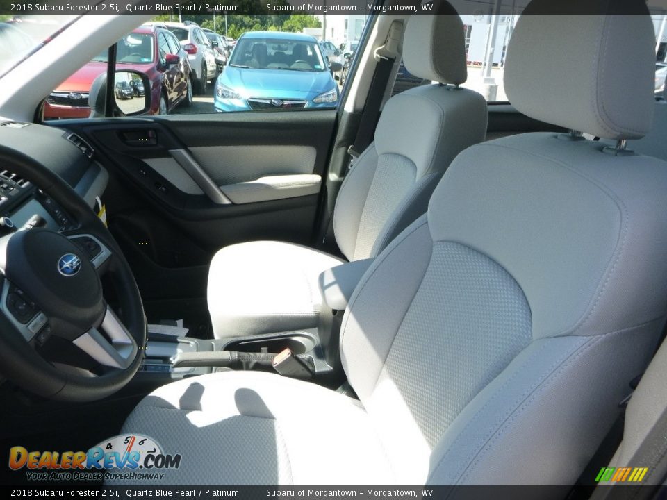 2018 Subaru Forester 2.5i Quartz Blue Pearl / Platinum Photo #14