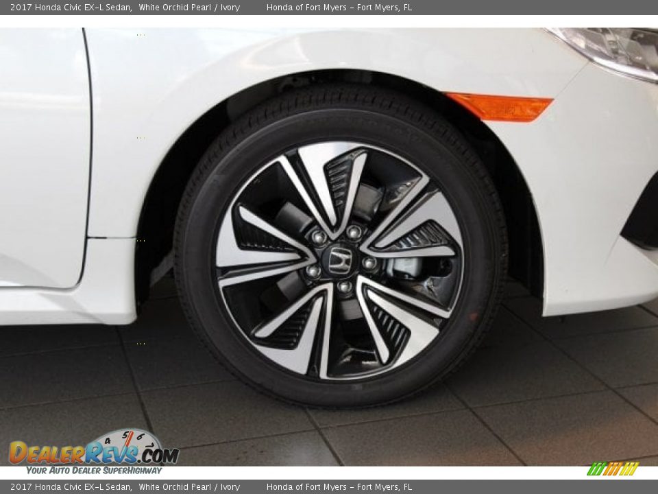 2017 Honda Civic EX-L Sedan White Orchid Pearl / Ivory Photo #2