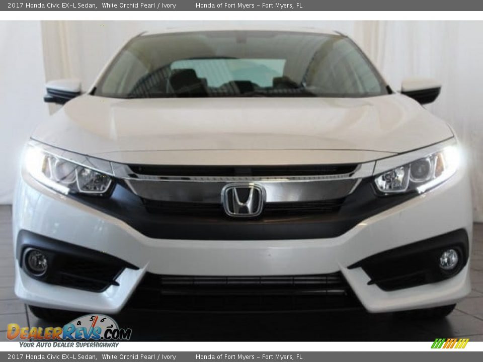 2017 Honda Civic EX-L Sedan White Orchid Pearl / Ivory Photo #4