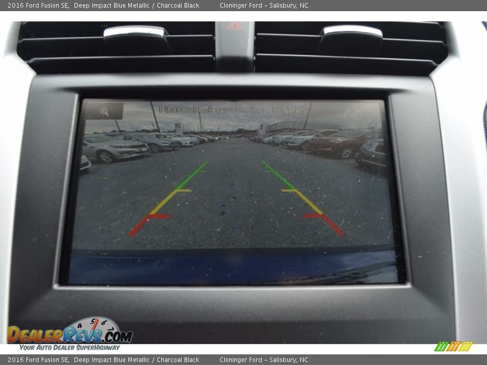 2016 Ford Fusion SE Deep Impact Blue Metallic / Charcoal Black Photo #16