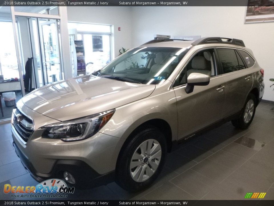 2018 Subaru Outback 2.5i Premium Tungsten Metallic / Ivory Photo #10