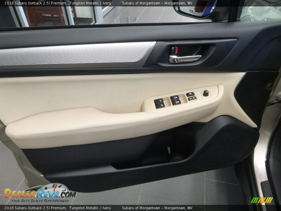 2018 Subaru Outback 2.5i Premium Tungsten Metallic / Ivory Photo #12