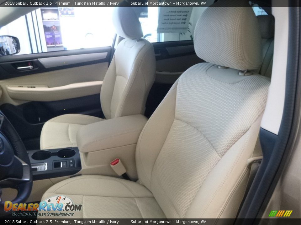 2018 Subaru Outback 2.5i Premium Tungsten Metallic / Ivory Photo #13
