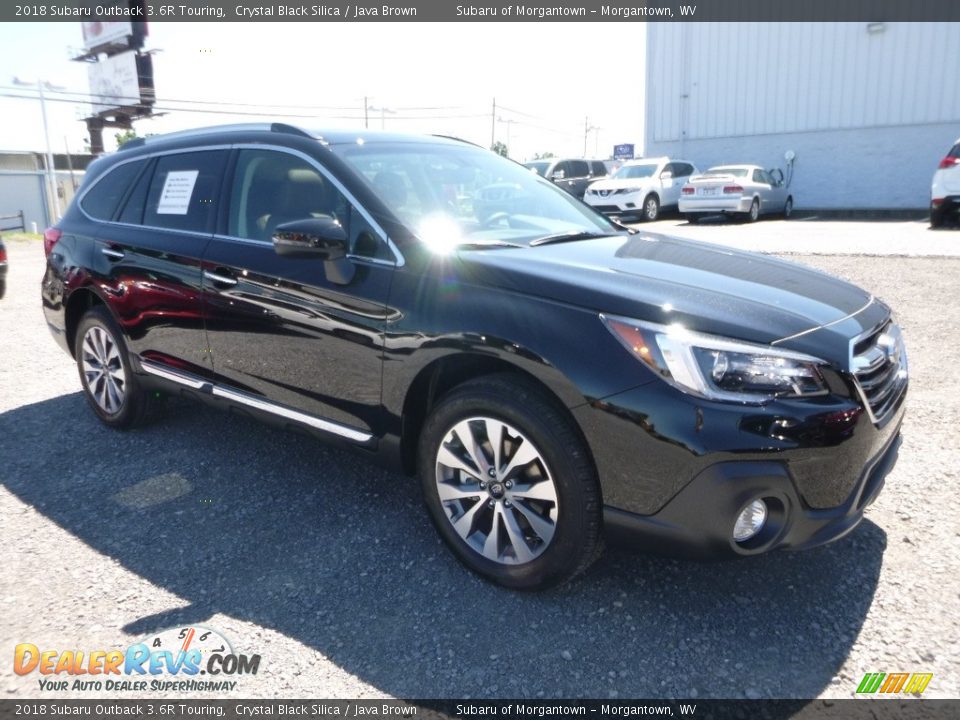 2018 Subaru Outback 3.6R Touring Crystal Black Silica / Java Brown Photo #1