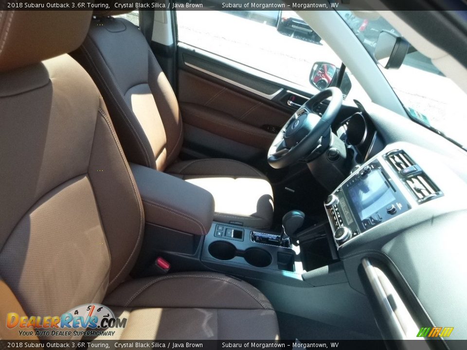 2018 Subaru Outback 3.6R Touring Crystal Black Silica / Java Brown Photo #3