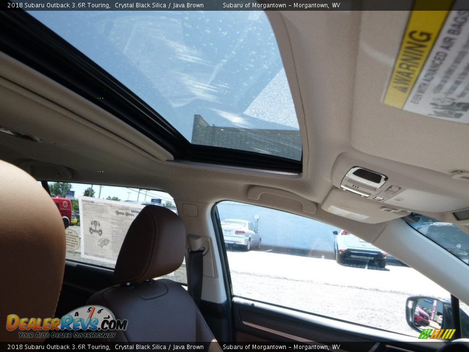 2018 Subaru Outback 3.6R Touring Crystal Black Silica / Java Brown Photo #5