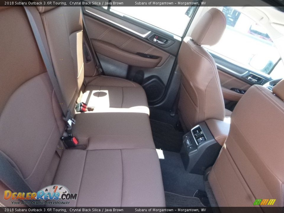 2018 Subaru Outback 3.6R Touring Crystal Black Silica / Java Brown Photo #6