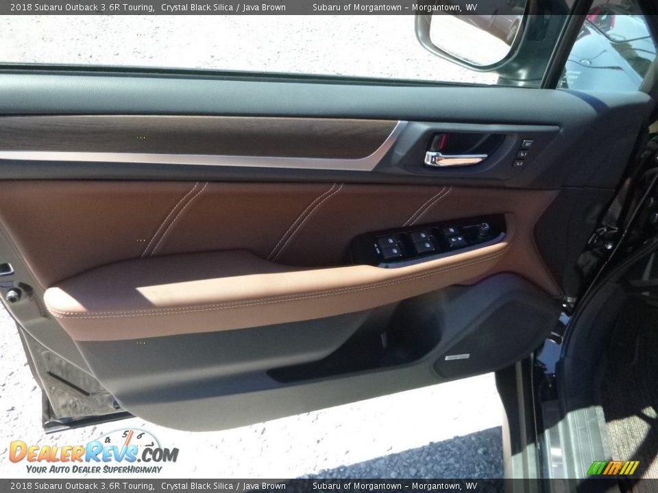 2018 Subaru Outback 3.6R Touring Crystal Black Silica / Java Brown Photo #7