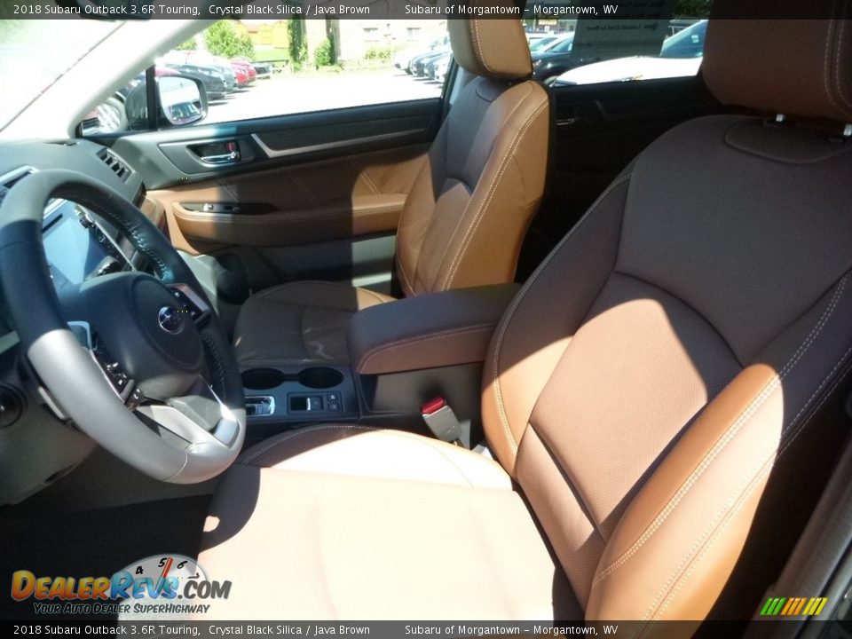 2018 Subaru Outback 3.6R Touring Crystal Black Silica / Java Brown Photo #8