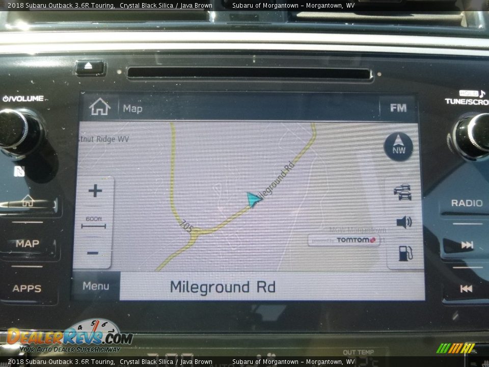 2018 Subaru Outback 3.6R Touring Crystal Black Silica / Java Brown Photo #11