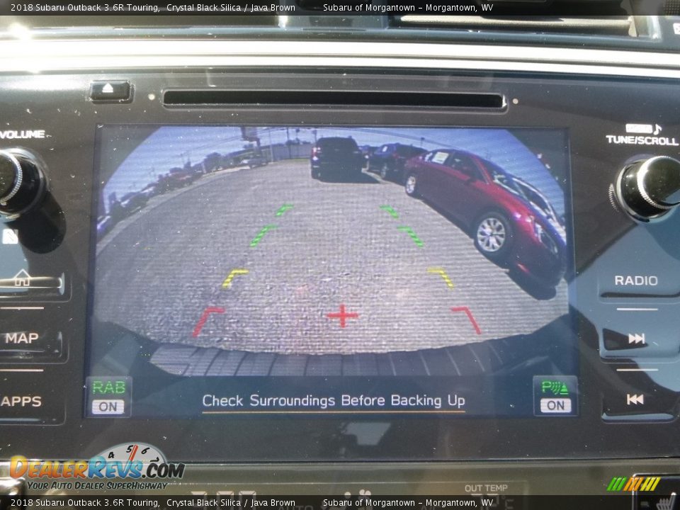 2018 Subaru Outback 3.6R Touring Crystal Black Silica / Java Brown Photo #12