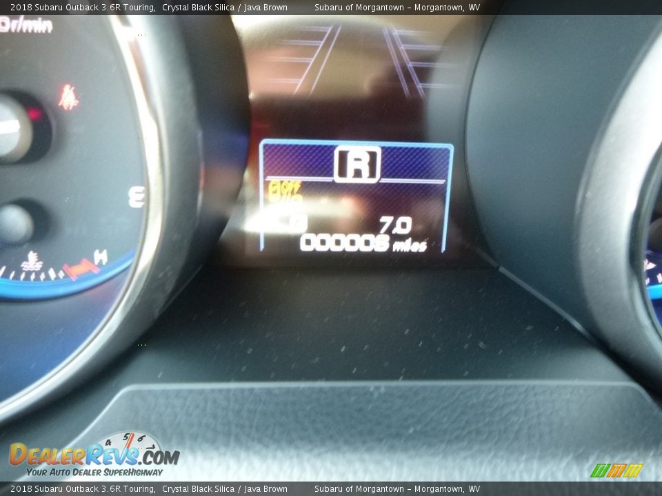 2018 Subaru Outback 3.6R Touring Crystal Black Silica / Java Brown Photo #15
