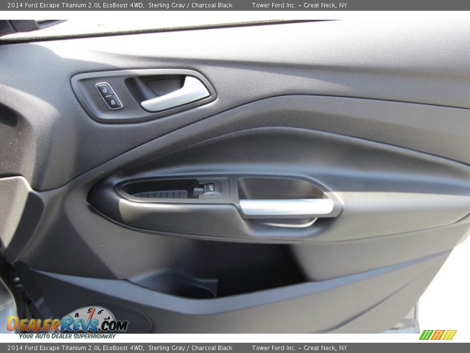 2014 Ford Escape Titanium 2.0L EcoBoost 4WD Sterling Gray / Charcoal Black Photo #25