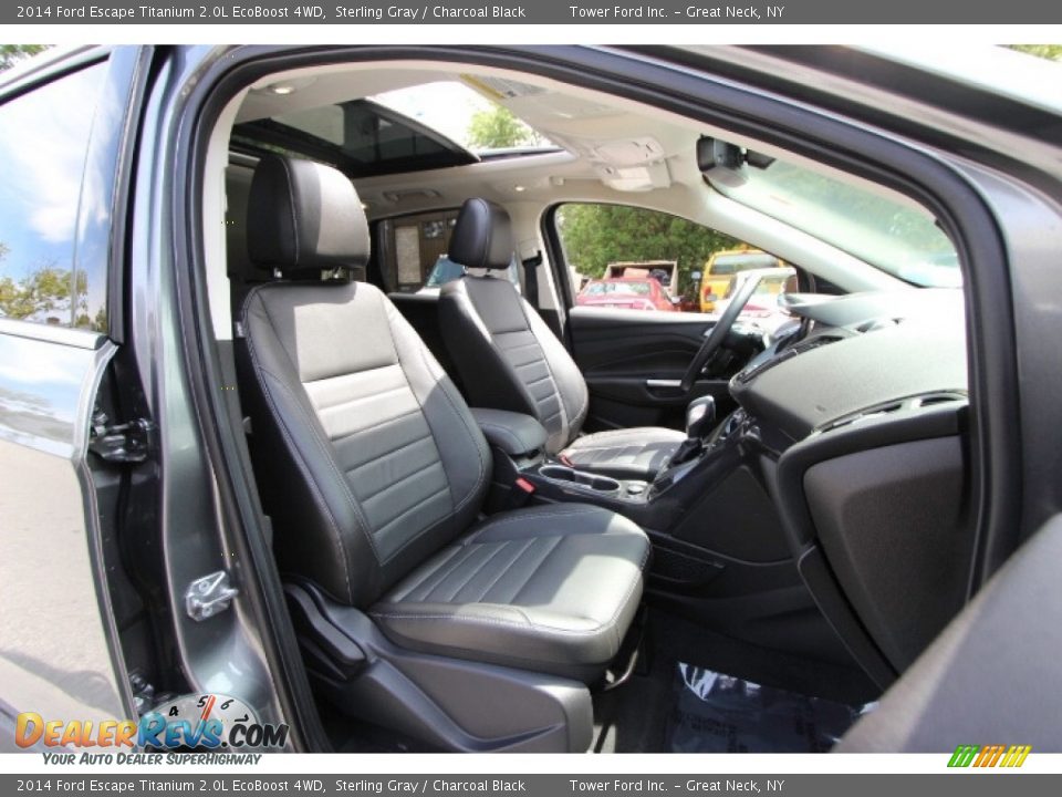 2014 Ford Escape Titanium 2.0L EcoBoost 4WD Sterling Gray / Charcoal Black Photo #26