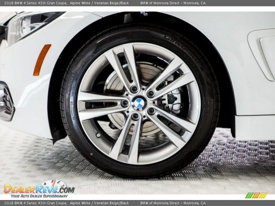 2018 BMW 4 Series 430i Gran Coupe Alpine White / Venetian Beige/Black Photo #9