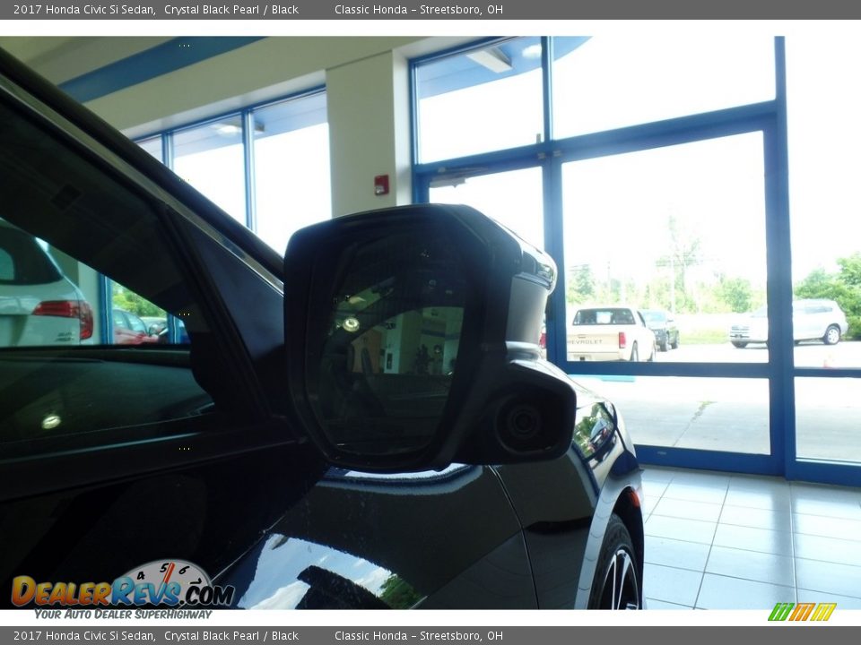 2017 Honda Civic Si Sedan Crystal Black Pearl / Black Photo #9
