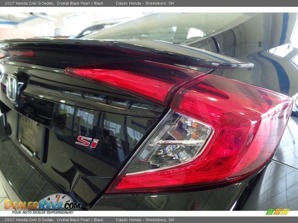 2017 Honda Civic Si Sedan Crystal Black Pearl / Black Photo #10