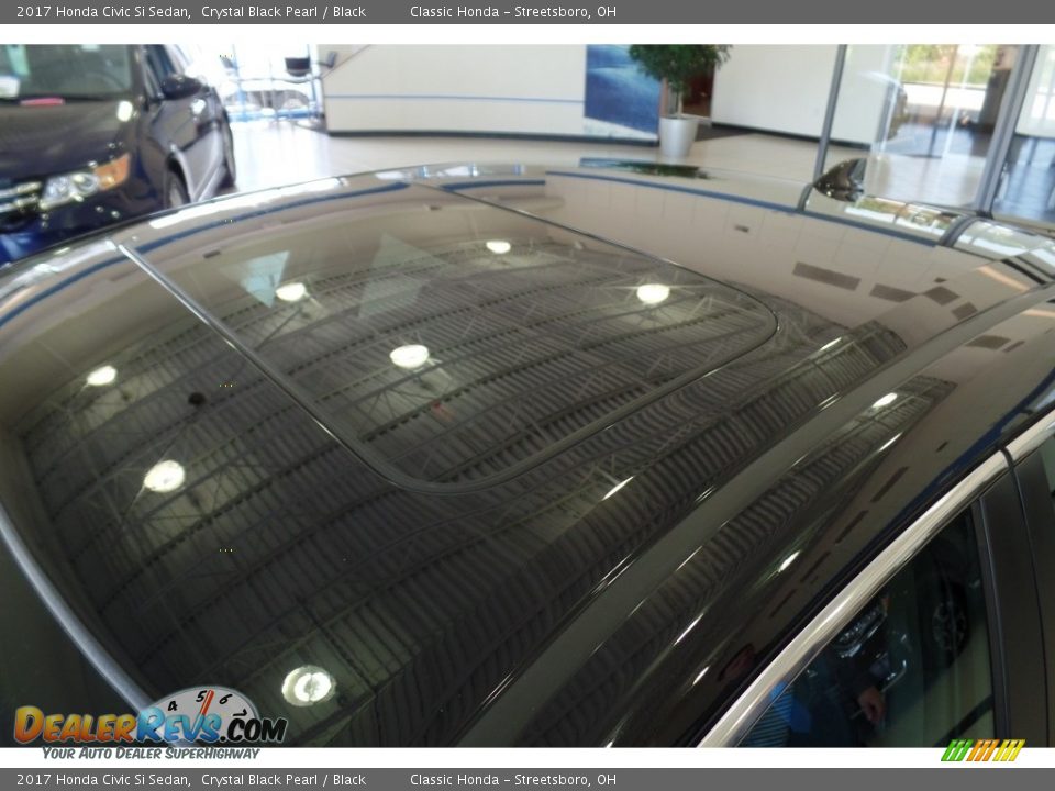 2017 Honda Civic Si Sedan Crystal Black Pearl / Black Photo #11