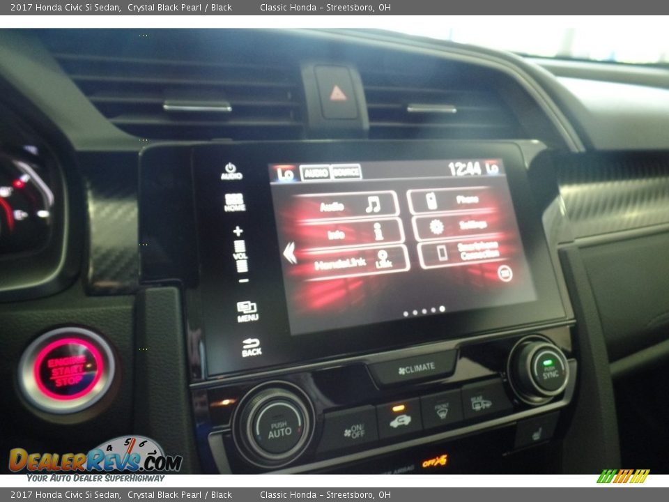 2017 Honda Civic Si Sedan Crystal Black Pearl / Black Photo #20