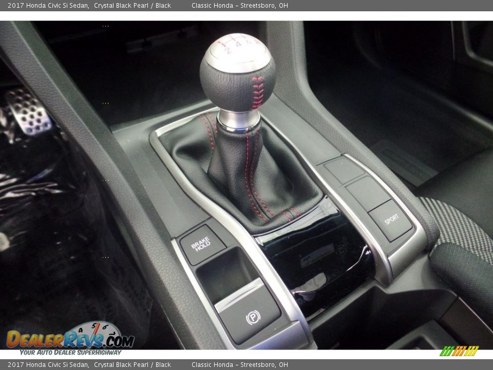 2017 Honda Civic Si Sedan Crystal Black Pearl / Black Photo #21