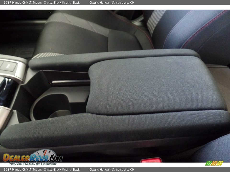 2017 Honda Civic Si Sedan Crystal Black Pearl / Black Photo #24