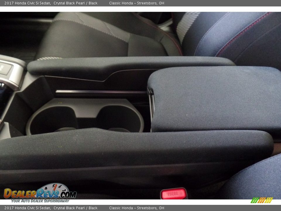 2017 Honda Civic Si Sedan Crystal Black Pearl / Black Photo #25