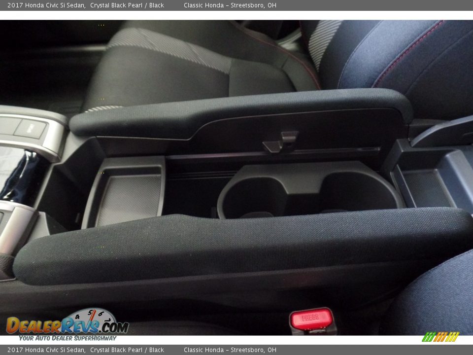 2017 Honda Civic Si Sedan Crystal Black Pearl / Black Photo #26