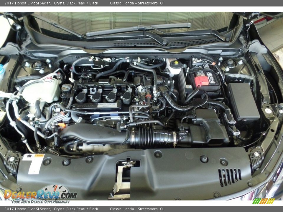 2017 Honda Civic Si Sedan Crystal Black Pearl / Black Photo #29